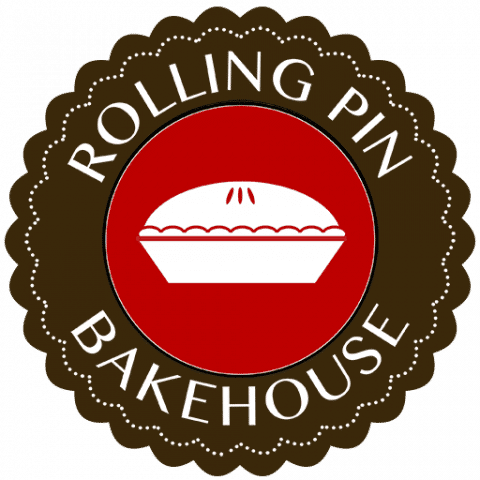 Rolling Pin Bakehouse pie-crust seal logo
